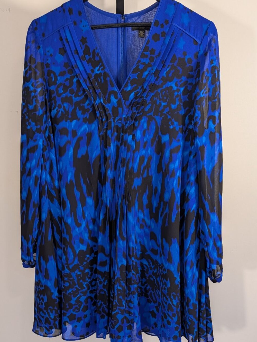Ted Baker Vernala Blue Leopard Print Playsuit | Mini Dress Romper | Sz 6